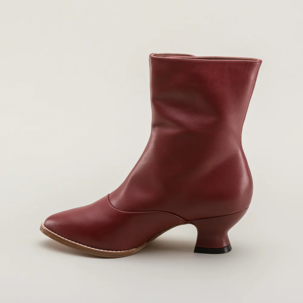 Tavistock Victorian Button Boots (Oxblood) - Image 9