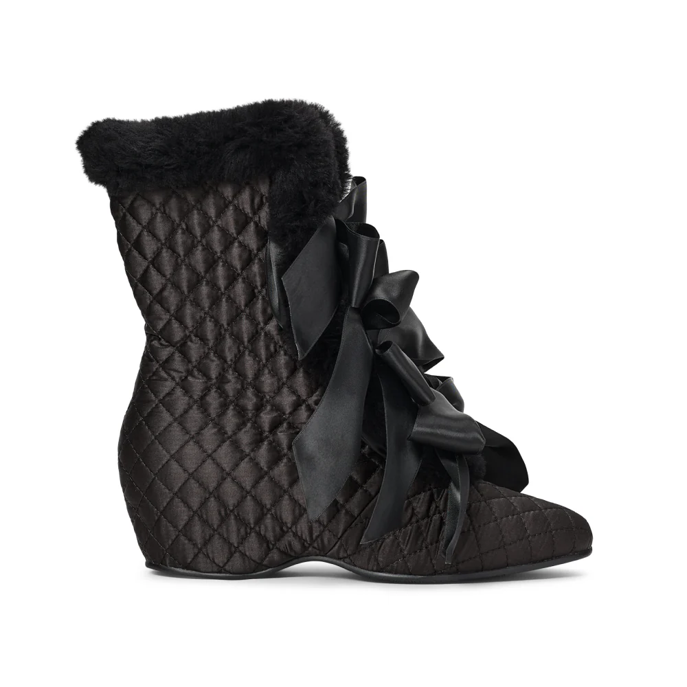 PRE-ORDER Victoria Carriage Boots (Black/Black) - Image 3