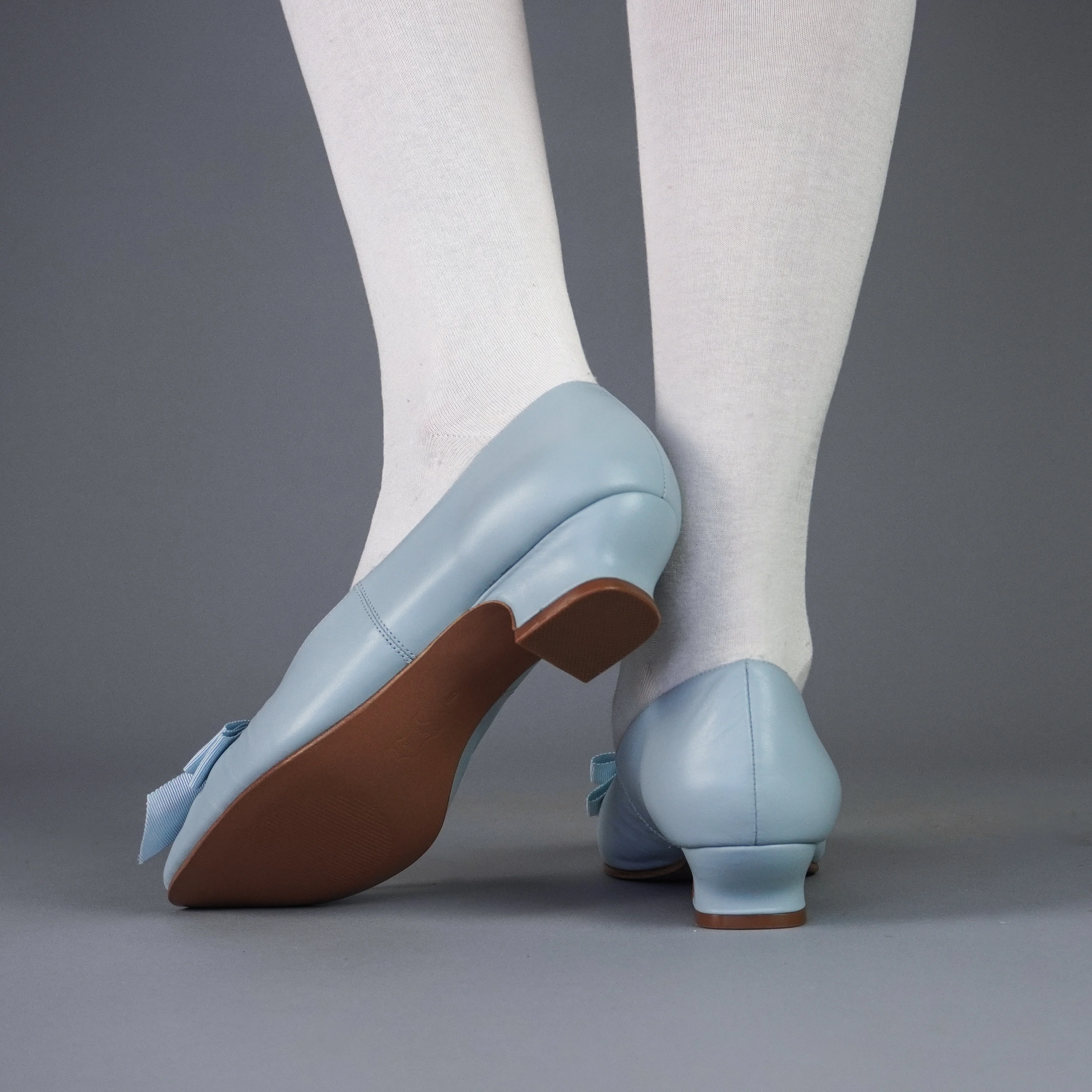 Waltz Edwardian Slipper (Pale Blue) - Image 4