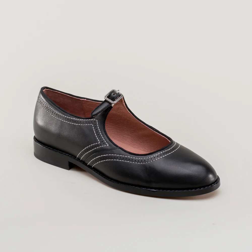 Wednesday Vintage Mary Jane Shoes (Black) - Image 5